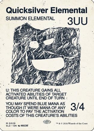 Quicksilver Elemental (0029)  [Secret Lair x MSCHF: The Zeta Set]