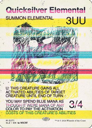 Quicksilver Elemental (0271)  [Secret Lair x MSCHF: The Zeta Set]