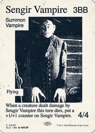 Sengir Vampire (0049)  [Secret Lair x MSCHF: The Zeta Set]