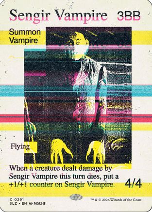 Sengir Vampire (0291)  [Secret Lair x MSCHF: The Zeta Set]