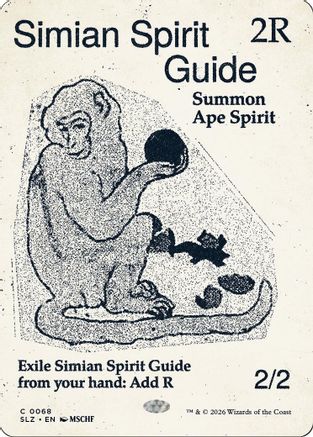 Simian Spirit Guide (0068)  [Secret Lair x MSCHF: The Zeta Set]
