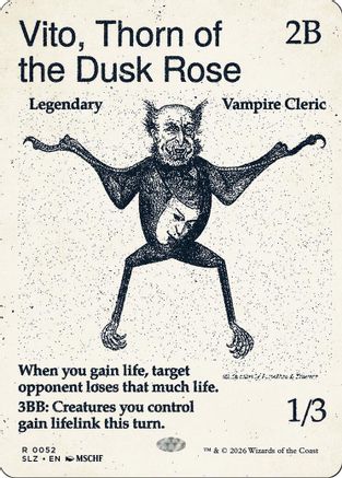 Vito, Thorn of the Dusk Rose (0052)  [Secret Lair x MSCHF: The Zeta Set]