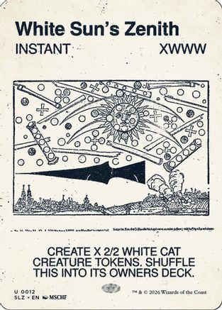 White Sun's Zenith (0012)  [Secret Lair x MSCHF: The Zeta Set]