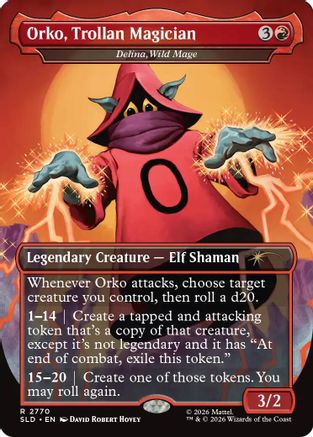 Orko, Trollan Magician - Delina, Wild Mage  [Secret Lair Drop Series] Foil