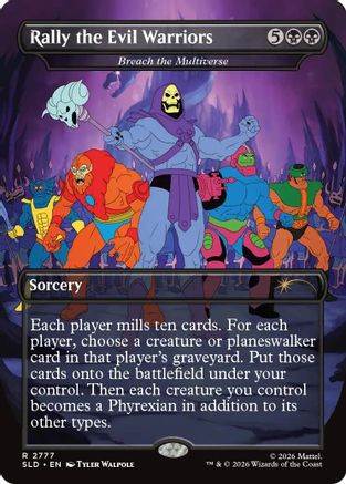 Rally the Evil Warriors - Breach the Multiverse  [Secret Lair Drop Series] Foil