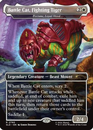 Battle Cat, Fighting Tiger - Fortune, Loyal Steed  [Secret Lair Drop Series] Foil