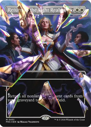Return to the Light Realms (Borderless) (Facet Foil) (0451)  [Reality Fracture] Foil