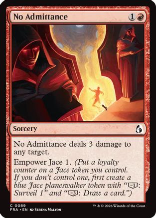 No Admittance  [Reality Fracture] Foil