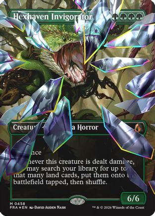 Hexhaven Invigorator (Borderless) (Facet Foil)  [Reality Fracture] Foil