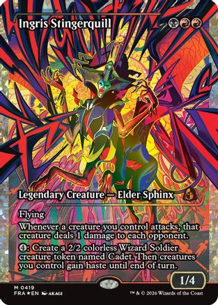 Ingris Stingerquill (Showcase) (Fracture Foil) (0419)  [Reality Fracture] Foil