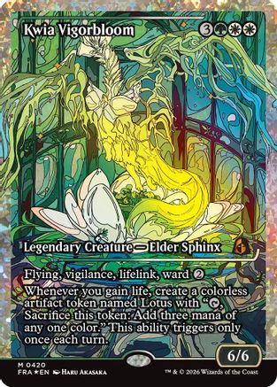 Kwia Vigorbloom (Showcase) (Fracture Foil) (0420)  [Reality Fracture] Foil