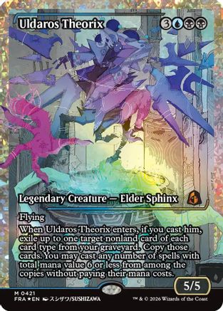 Uldaros Theorix (Showcase) (Fracture Foil) (0421)  [Reality Fracture] Foil
