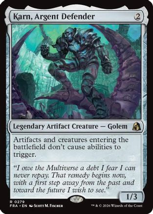 Karn, Argent Defender  [Reality Fracture] Foil