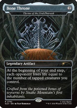 Bone Throne - Throne of the God-Pharaoh  [Secret Lair Drop Series]