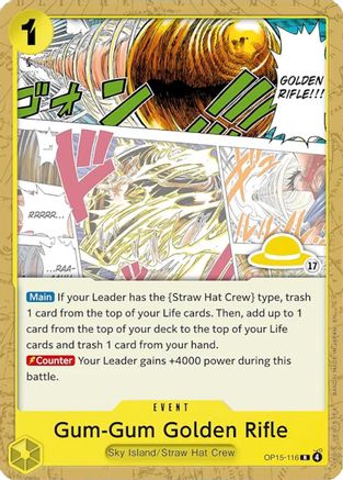 Gum-Gum Golden Rifle (Luffy Deck) (OP15-116) - [Set Sail Deck Set]