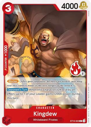 Kingdew (Ace Deck) (ST15-003) - [Set Sail Deck Set]