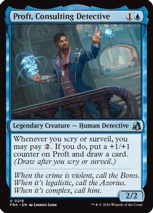 Proft, Consulting Detective  [Reality Fracture] Foil
