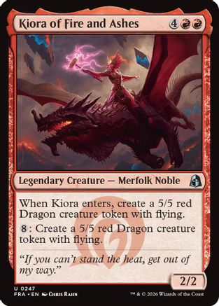 Kiora of Fire and Ashes  [Reality Fracture] Foil