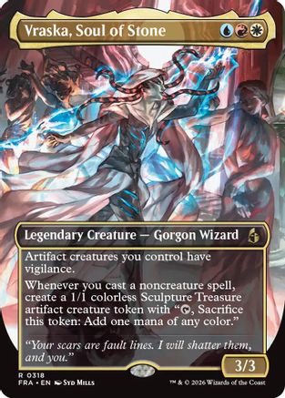 Vraska, Soul of Stone (Borderless)  [Reality Fracture]