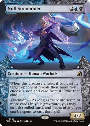 Null Summoner (Showcase)  [Reality Fracture] Foil