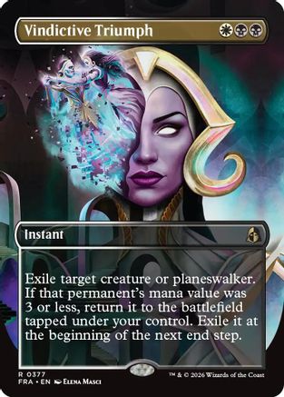 Vindictive Triumph (Borderless)  [Reality Fracture] Foil