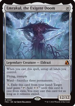 Emrakul, the Exigent Doom  [Reality Fracture] Foil