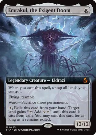 Emrakul, the Exigent Doom (Extended Art)  [Reality Fracture] Foil
