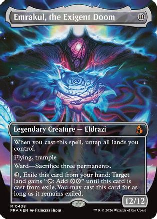 Emrakul, the Exigent Doom (Borderless)  [Reality Fracture] Foil