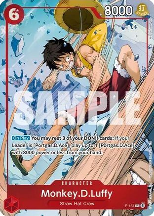 Monkey.D.Luffy (Premium Card Collection -Flame-Flame Fruit Coliseum Edition-) (P-154) - [One Piece Promotion Cards] Foil