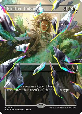 Kindred Judgment (Borderless) (Facet Foil)  [Reality Fracture] Foil