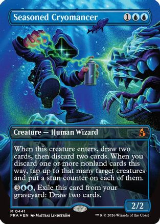 Seasoned Cryomancer (Borderless) (0441)  [Reality Fracture] Foil