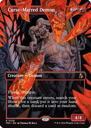 Curse-Marred Demon (Borderless)  [Reality Fracture] Foil