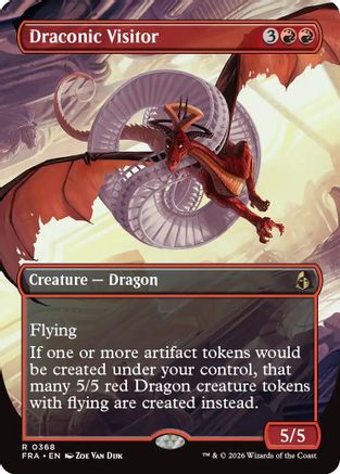 Draconic Visitor (Borderless)  [Reality Fracture]