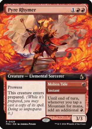 Pyre Rhymer (Extended Art)  [Reality Fracture] Foil