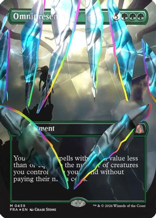 Omnipresence (Borderless) (Facet Foil) (0459)  [Reality Fracture] Foil