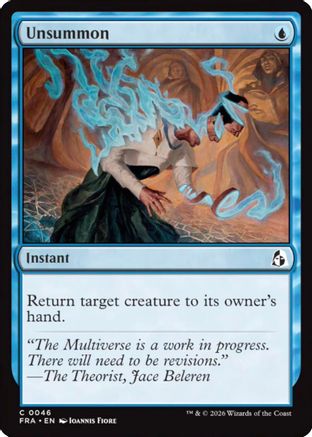 Unsummon  [Reality Fracture] Foil