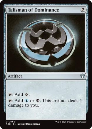 Talisman of Dominance  [Commander: Reality Fracture]