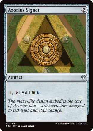 Azorius Signet  [Commander: Reality Fracture]