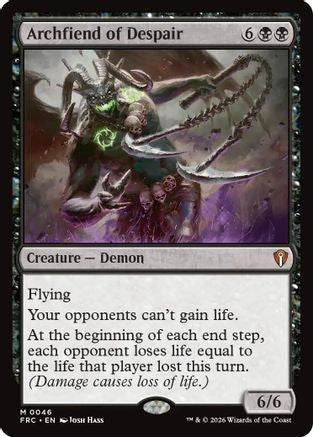 Archfiend of Despair  [Commander: Reality Fracture]