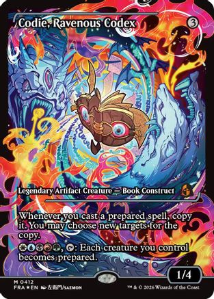 Codie, Ravenous Codex (Showcase)  [Reality Fracture] Foil