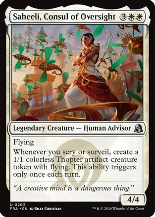 Saheeli, Consul of Oversight  [Reality Fracture] Foil