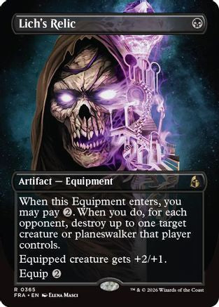 Lich's Relic (Borderless)  [Reality Fracture] Foil