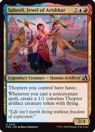 Saheeli, Jewel of Avishkar  [Reality Fracture] Foil
