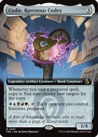 Codie, Ravenous Codex (Extended Art)  [Reality Fracture]