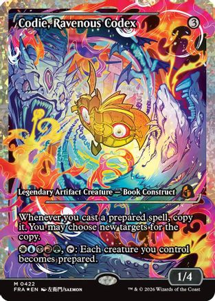 Codie, Ravenous Codex (Showcase) (Fracture Foil)  [Reality Fracture] Foil