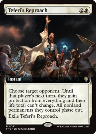 Teferi's Reproach (Extended Art)  [Commander: Reality Fracture]