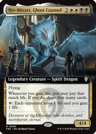 Niv-Mizzet, Ghost Counsel (Extended Art)  [Commander: Reality Fracture]