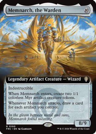 Memnarch, the Warden (Extended Art)  [Commander: Reality Fracture]
