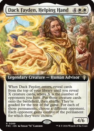 Dack Fayden, Helping Hand (Extended Art)  [Commander: Reality Fracture]