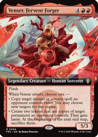 Venser, Fervent Forger (Extended Art)  [Commander: Reality Fracture]